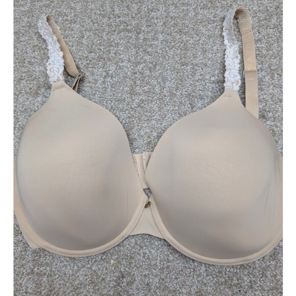 Natori 34DDD Padded Underwire Bra Beige Molded Cups Adjustable Straps - Picture 1 of 9